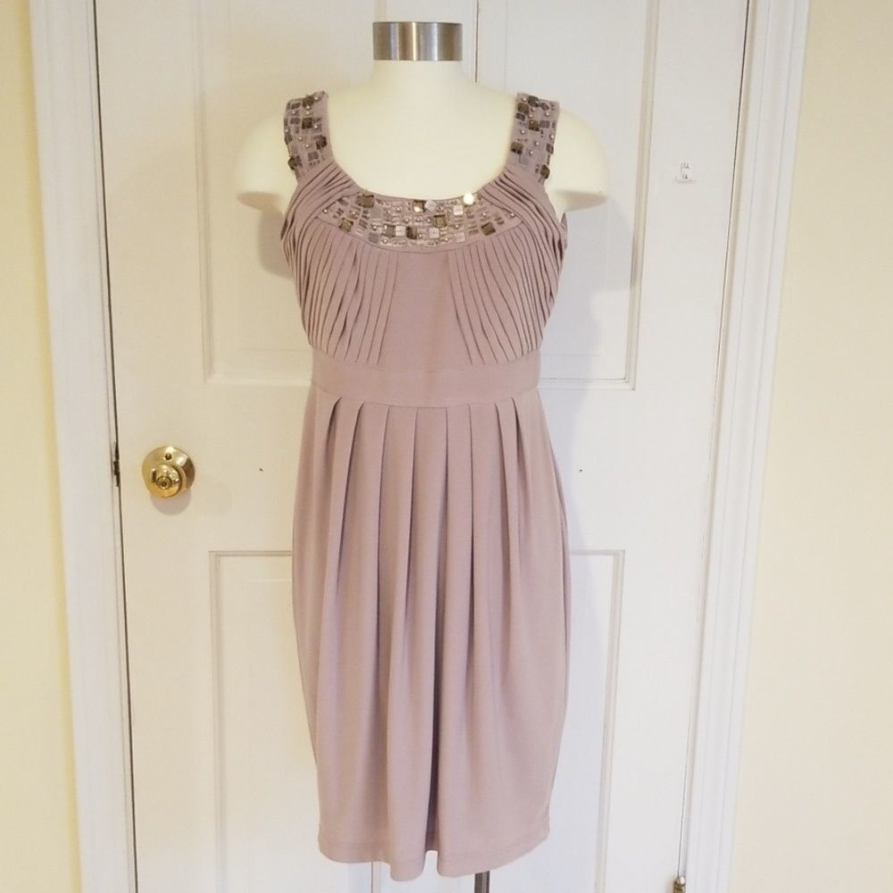 Adrianna Papell blush purple mini dress size 6P